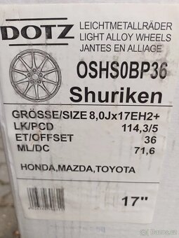 Alu kola dotz 5x114,3 r17 - 2