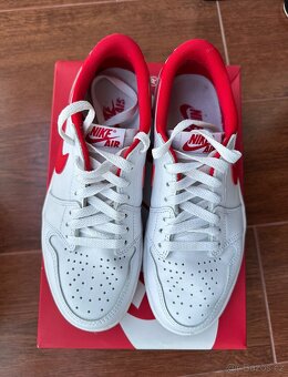Air jordan 1 low OG white/red - 2