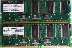 Paměti RAM pro desktop DDR1 - 2