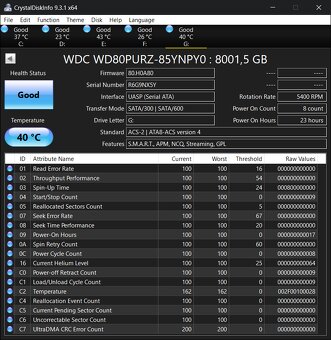 8TB WD Purple HDD Western Digital 3.5" - 2