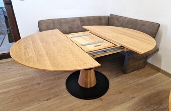 Nový rozkládací stůl dub masiv 130+40 cm - 2
