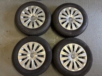Zimní Sada kol R15 195/65+Volkswagen poklice - 2