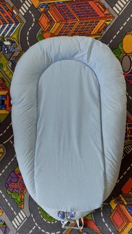 Hnízdo pro miminko Scamp Blue Car Dots - 2