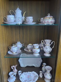 Růžový porcelán, porcelánová sada - 2