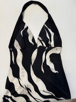 Černo-bílé šaty se třpytkami, velikost 36 - 2