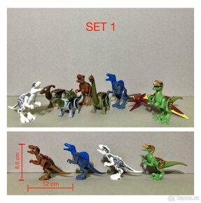 Rôzne dinosaury (8ks) typ lego - nové, nehrané - 2