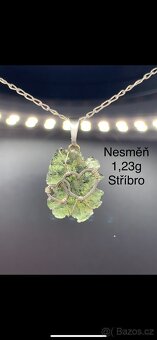Šperky z vltavínu a stříbra - 2