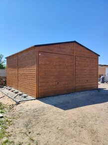 Plechová garáž 6x6 - 2