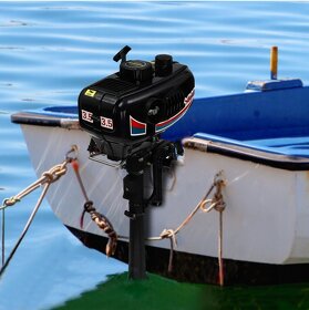 Lodní přívěsný motor 3,5 HP vodou chlazený - 2
