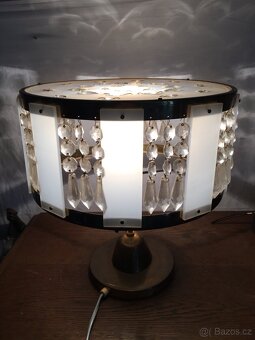 Retro stolní lampa s ověsky - 2