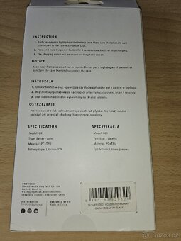 Pouzdro s baterií 4800 mAh pro Samsung S 23 ultra. - 2