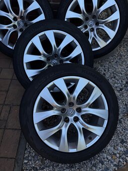 Kola 5x108 18 s letním pneu 245/45 R18 - 2