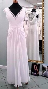 46 NOVÉ jednoduché svatební šaty - 2