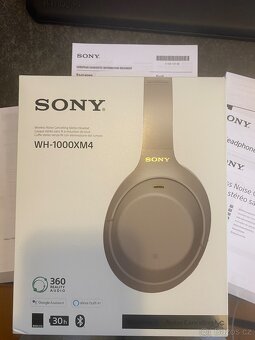 Sony WH-1000XM4, stříbrná jako nová - 2