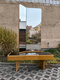 Retro toaletní stolek s opaxitem - Brusel 60. léta - 2