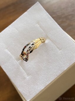 Zlatý dámský prstýnek - 2