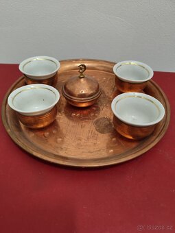 Měděný čajový servis - 2