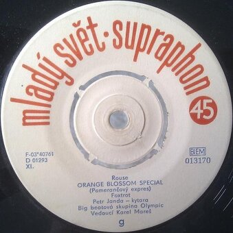 Big Beatová Skupina Olympic ‎– That's All You Gotta Do (SP) - 2