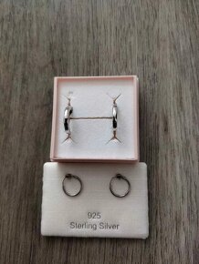 náušnice stříbrné jako NOVÉ - 2