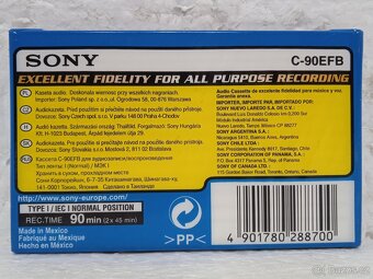 Sony EF90 C-90EFB Retro Audiokazeta - 2