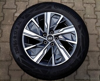 Alu kola originál Hyundai Tucson 5x114,3 R17 KRÁSNÁ SADA - 2