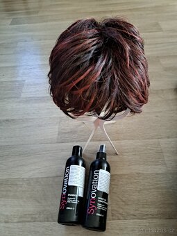 45) paruka z pravých/ lidských vlasů + šampon a kondicionér - 2