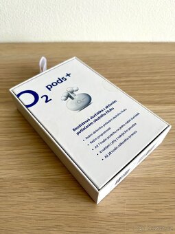 NOVÁ bezdrátová sluchátka O2 Pods+ bílá - 2