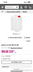 Kanystr na vodu 25l - 2