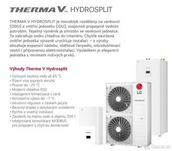 NOVÉ TEPELNÉ ČERPADLO LG Therma V Hydrosplit 12kW - 2