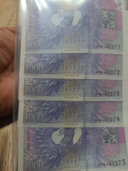 Bankovky 1000 Kč s přítiskem 30let - 2