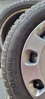Pneu a kola zimní Fiat 500 175/65 R14 vzorek 6mm - 2
