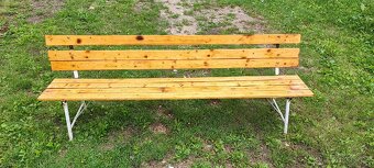 Prodám skládací zahradní lavici 220 cm - 2