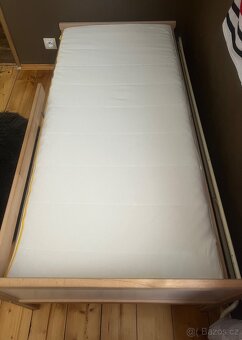 Detska postel 70x160cm s lamelovym rostem a matraci - 2