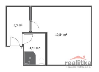Pronájem bytu 30 m2, 1+kk, ul. Rooseveltova, Opava - 2