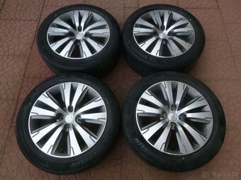 Letní sada alu originál Peugeot 3008 4x108 7,5Jx17 ET29 TPMS - 2