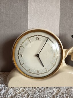 Starožitné porcelánové hodiny - 2