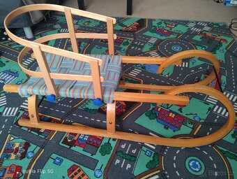 Dětské sáňky s opěradlem - 2