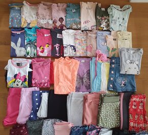 Oblečení pro holku 4-5 roky 60 kusů - 2