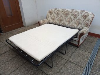 ROZKLÁDACÍ rustikální gauč, pohovka, sedačka - 2