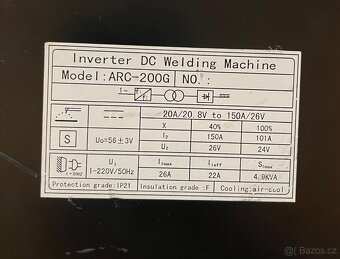 Svářecí invertor Andeli ARC-200G - 2