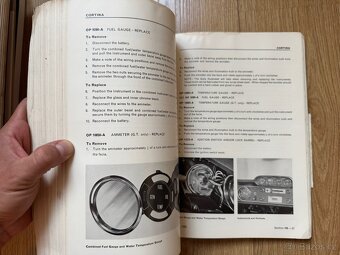 FORD CORTINA originální montážní servisní manual dílenská - 2