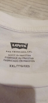 LEVIS tričko bílé 2XL TOP STAV - 2