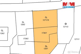 Prodej pozemku k bydlení, 1345 m², Bor u Sadova. - 2