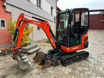 minibagr KUBOTA KX018-4 / hydr. rychloupínák / 3x lopata - 2