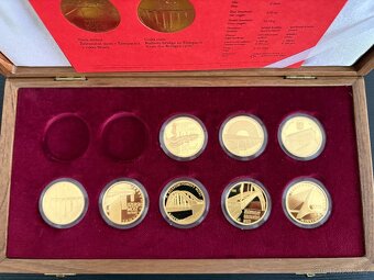 Mosty České republiky – sada 8 zlatých mincí (PROOF) - 2
