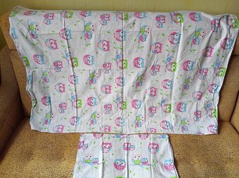 NOVÉ povlečení do dětské postýlky (bílý podklad) 135 x 100cm - 2