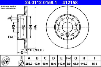 Brzdové kotouče Ate 24.0112-0158.1 2x - 2