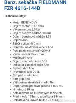 Sekačka Fieldmann - 2