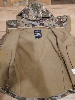 Maskáčová softshellová bunda dětská nová - 2