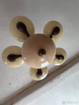 Starožitný mosazný lustr - 2